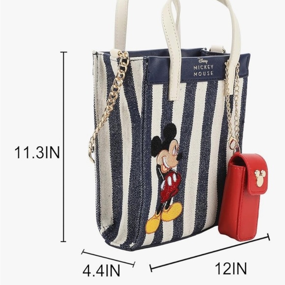 Disney Micky mouse Mini Bag Blue white - Picture 7 of 11
